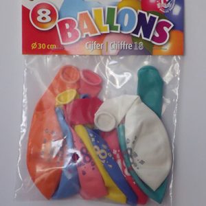 NUMBER BALLOONS 18