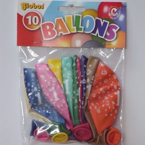 CIJFERBALLONS 1 METALLIC - HL