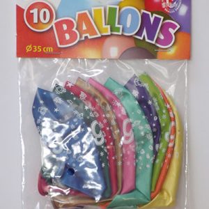 CIJFERBALLONS 9 METALLIC - HL