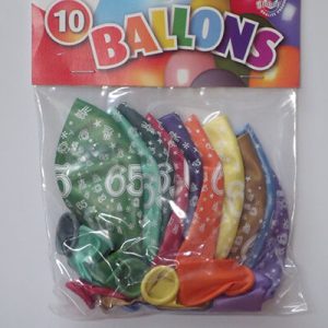 CIJFERBALLONS 65 METALLIC - HL
