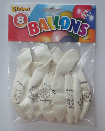 The-Balloon-Factory-Klein-Verpakkingen-2306 COMMUNIEBALLONS - WIT