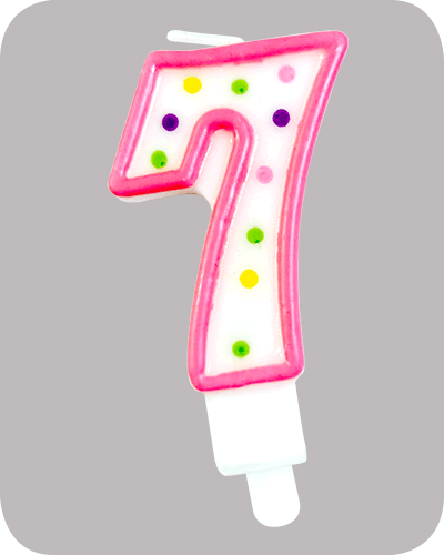 The-Balloon-Factory-Party-Producten-GP5107 Candle on holder no. 7
