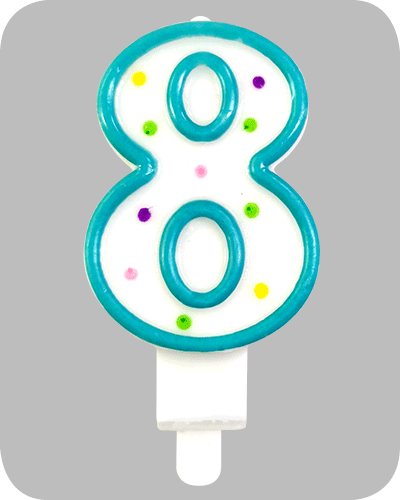 The-Balloon-Factory-Party-Producten-GP5108 Candle on holder no. 8