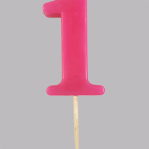 Candle on stick no. 1 Rosé