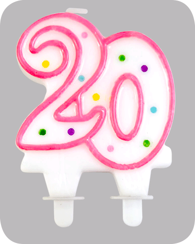 The-Balloon-Factory-Party-Producten-GP5120 Candle on holder no. 20