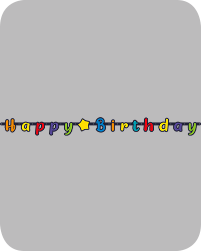 The-Balloon-Factory-Party-Producten-GP5121 Kartonnen "Happy Birthday" Banner
