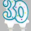 Candle on holder no. 30