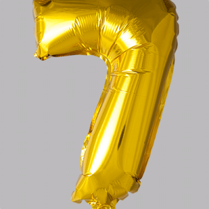 the-balloon-factory-cijfer-folie-ballonnen-6307 FOIL BALLOON No. 7 Gold 16 inch