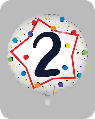 the-balloon-factory-cijfer-folie-ballonnen-6362 FOLIEBALLON Rond 18 inch "2"