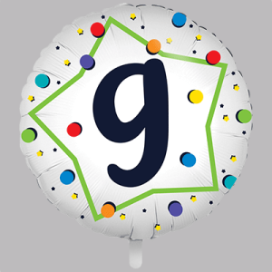 the-balloon-factory-cijfer-folie-ballonnen-6369 FOLIEBALLON Rond 18 inch "9"