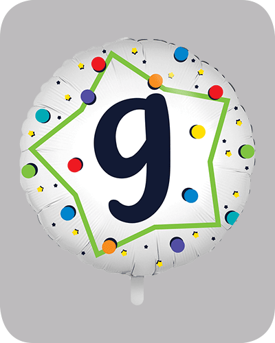 the-balloon-factory-cijfer-folie-ballonnen-6369 FOLIEBALLON Rond 18 inch "9"