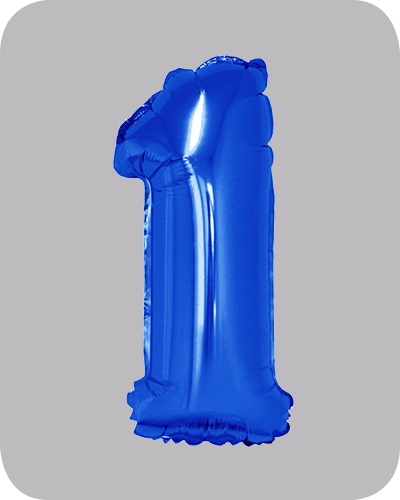 the-balloon-factory-cijfer-folie-ballonnen-6371-6373 FOIL BALLOON 16 inch Blue 1